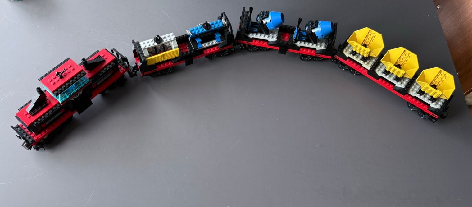 Lego 4565 9V trein, locomotief mer wagons, Overige thema's, Lego, Ophalen of Verzenden, Zo goed als nieuw