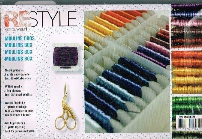 Cado RESTYLE bobbinsdoos met 25 kaartjes KARTON, Ophalen of Verzenden, Nieuw, Handborduren, Borduurgaren of Zijde