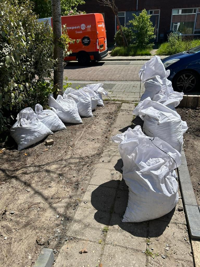 Gratis grindstenen voor de tuin (in zakken), Tuin en Terras, Zand, Ophalen of Verzenden, Zo goed als nieuw