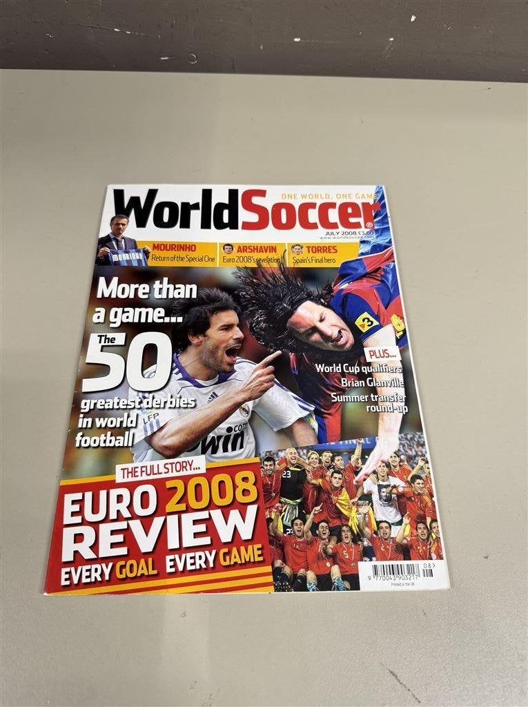 voetbal magazine - World soccer magazine July 2008, Boeken, Ophalen of Verzenden, Zo goed als nieuw, Sport en Vrije tijd