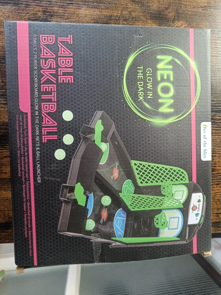 Neon Glow in the Dark Tafel Basketbalspel, Ophalen of Verzenden, Nieuw