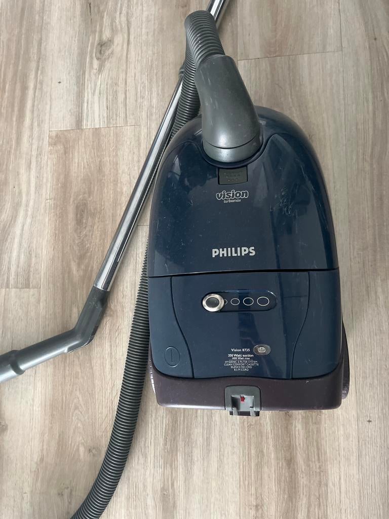 Philips Vision Turbomax stofzuiger HR8735/A, Ophalen of Verzenden, Gebruikt, Stofzak, 1200 tot 1600 watt