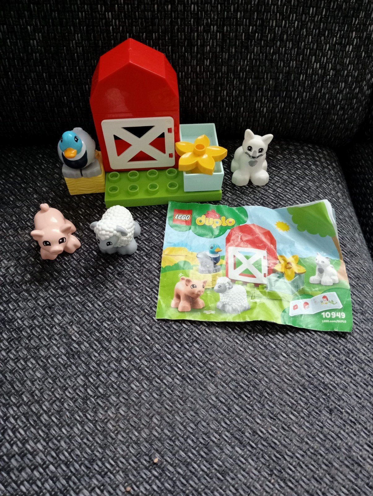 Duplo lego boerderij dieren 10949, Ophalen, Overige thema's, Compleet, Zo goed als nieuw