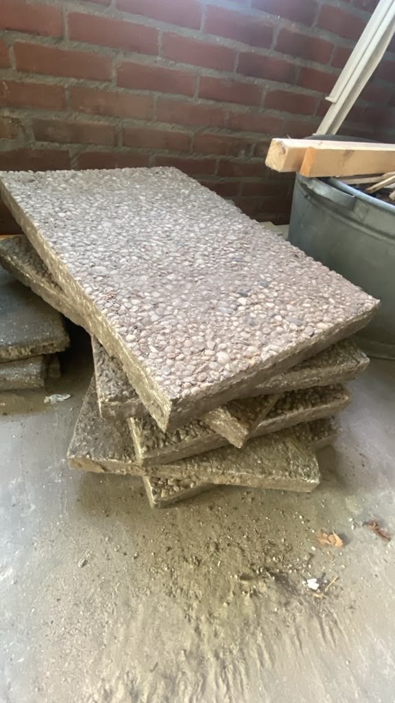 6x Betongrindtegels 60x40 - Gratis af te halen, Ophalen, Gebruikt, Minder dan 5 m², Beton
