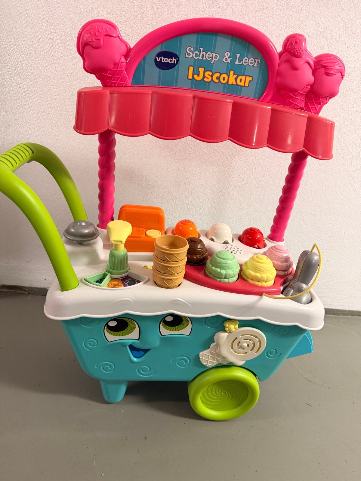 VTech Schep & Leer IJscokar - Compleet, alleen kaartjes ontb, Ophalen, Gebruikt, Jongen of Meisje