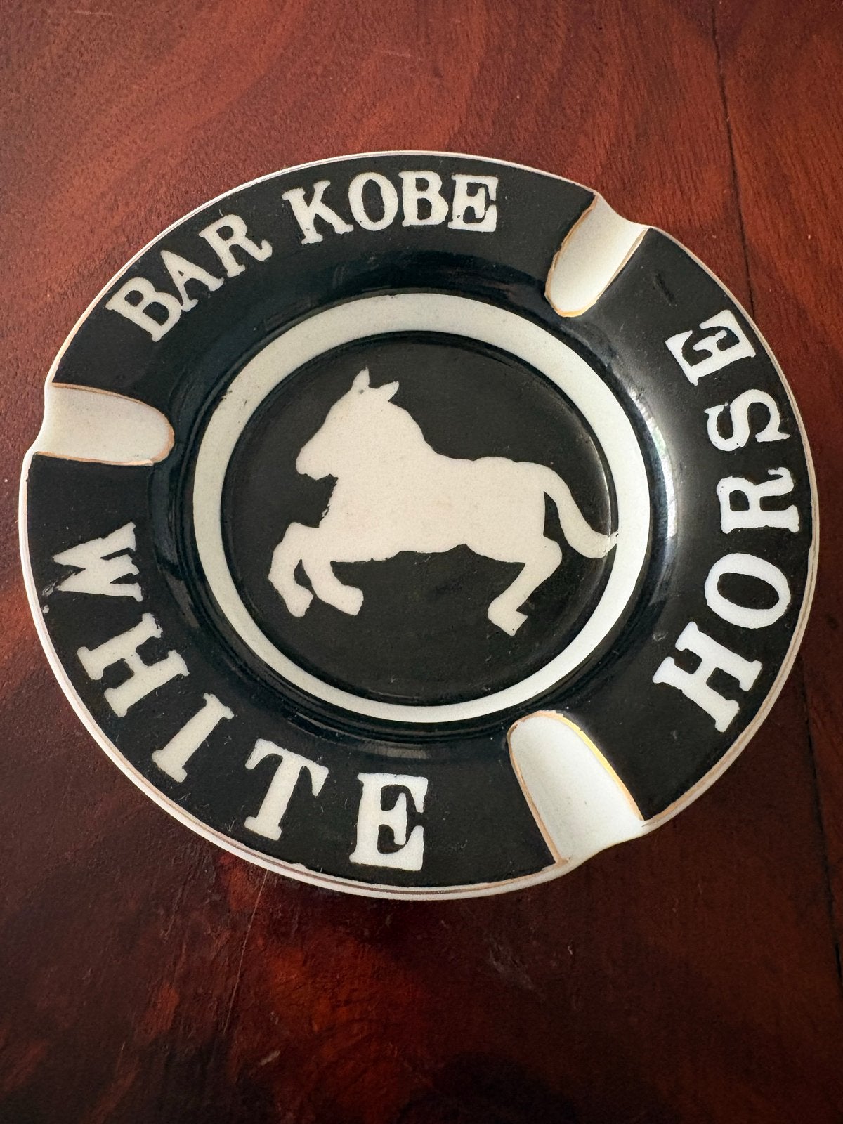 Vintage White Horse Bar Kobe asbak, Verzamelen, Ophalen of Verzenden, Zo goed als nieuw, Asbak