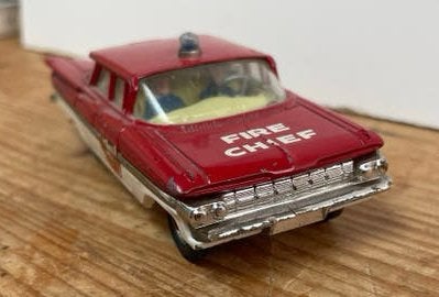 Corgi Toys Chevrolet Impala "Fire Chief" - Vintage Modelauto, Ophalen of Verzenden
