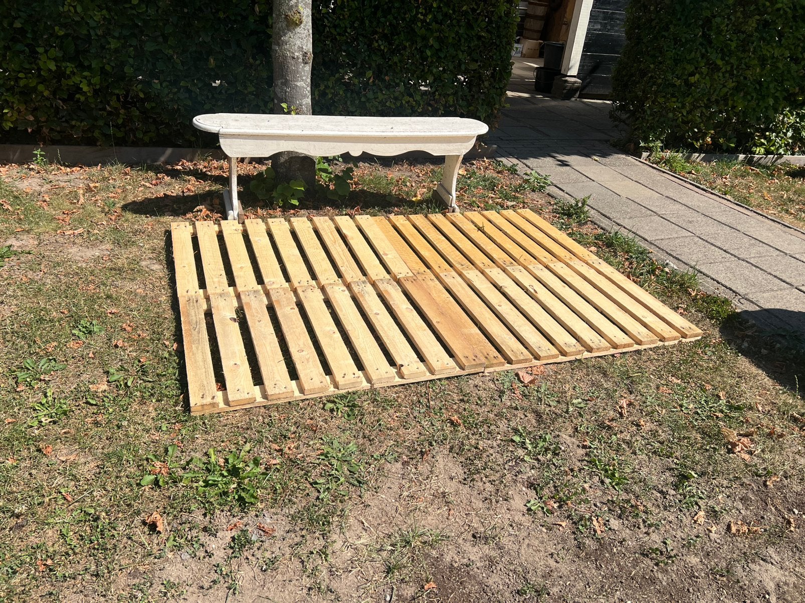 Stevige Houten panelen 92x64cm , vlonder, Ophalen, Zo goed als nieuw, Hout