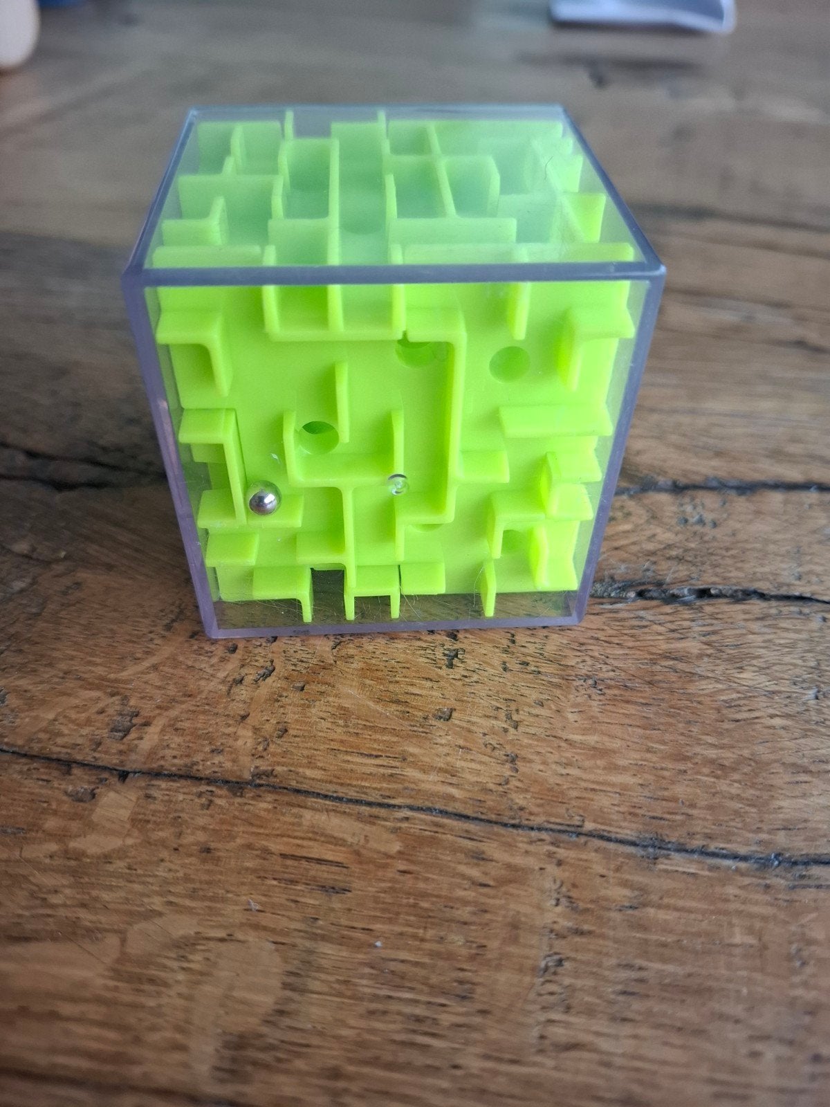 JohnTov 3D doolhofkubus (6x6cm), Een of twee spelers, Ophalen of Verzenden, Zo goed als nieuw
