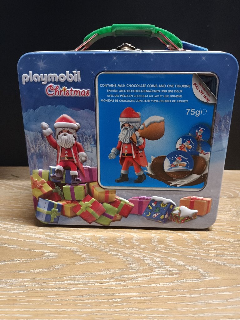 playmobil blikken kersttrommel met kerstman nieuw, Complete set, Overige typen, Nieuw, Ophalen of Verzenden