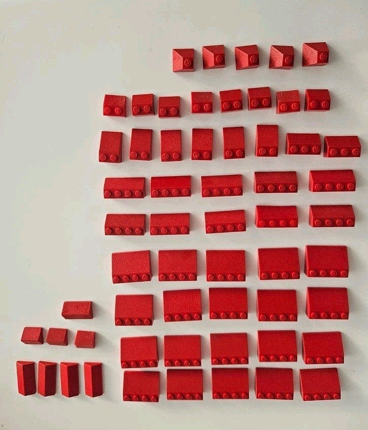 vintage  Lego bouwstenen en dakpannen - diverse maten, Ophalen of Verzenden, Gebruikt