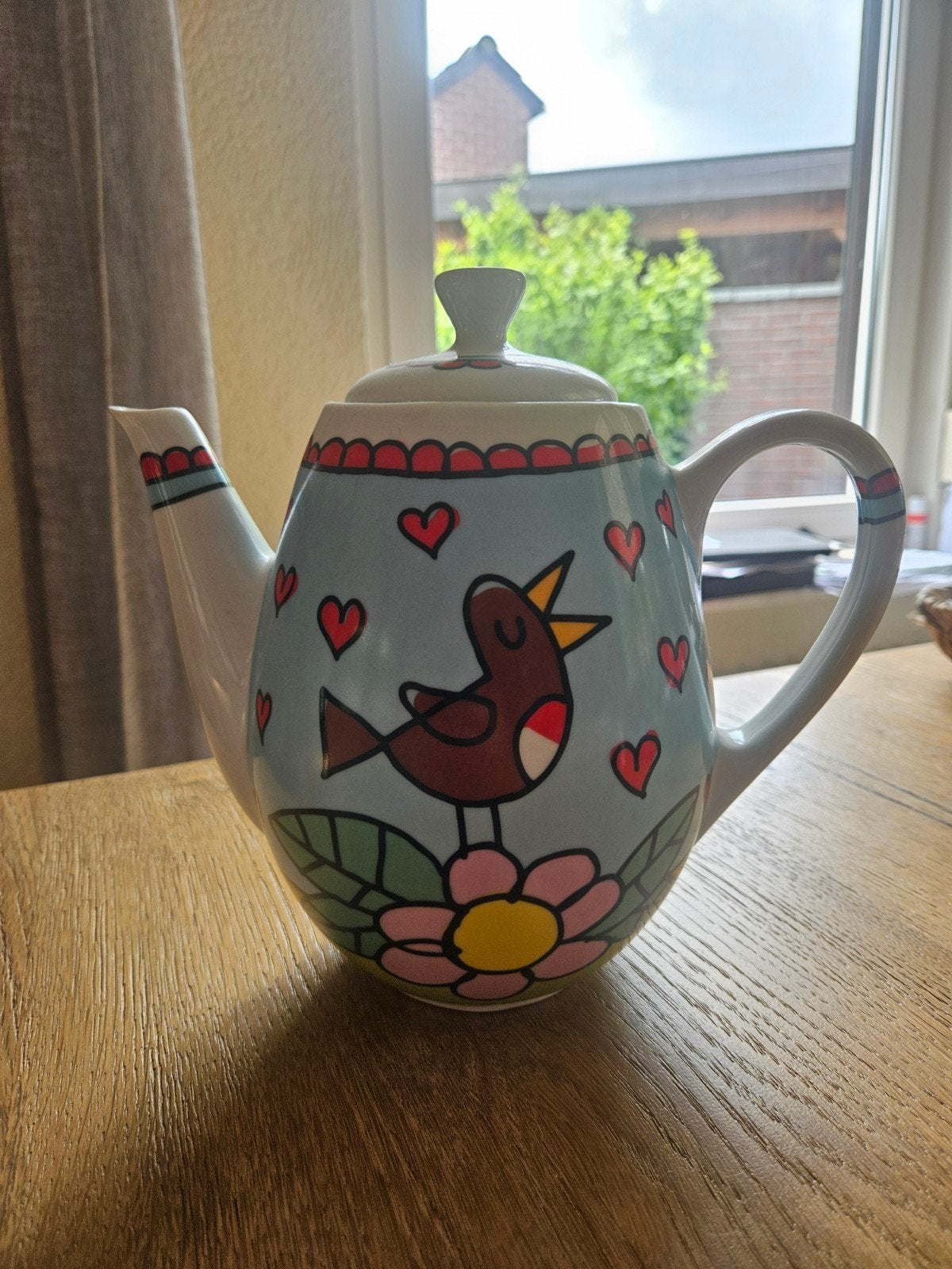 Leuke theepot Babette, Huis en Inrichting, Keuken | Keukenbenodigdheden, Zo goed als nieuw, Theepot/fluitketel, Overige merken