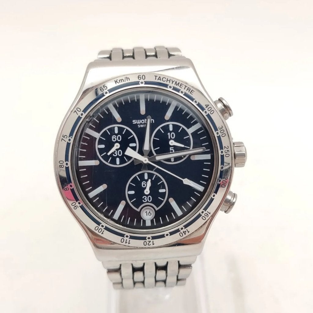 SWATCH DRESS MY WRIST (YVS445G) nu voor €139.99, S, Zwart, Ophalen of Verzenden, Zo goed als nieuw