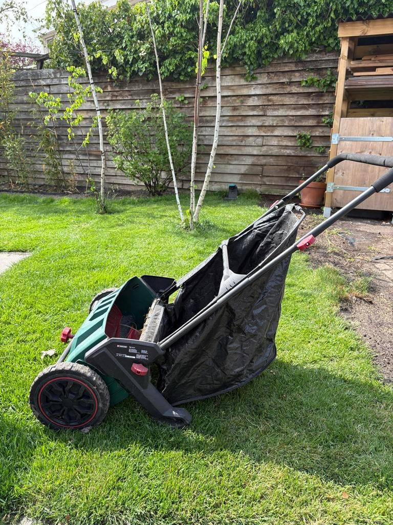 Parkside veegmachine PKM 103 A1 - blad, gras, verticuteren, Tuin en Terras, Ophalen, Gebruikt