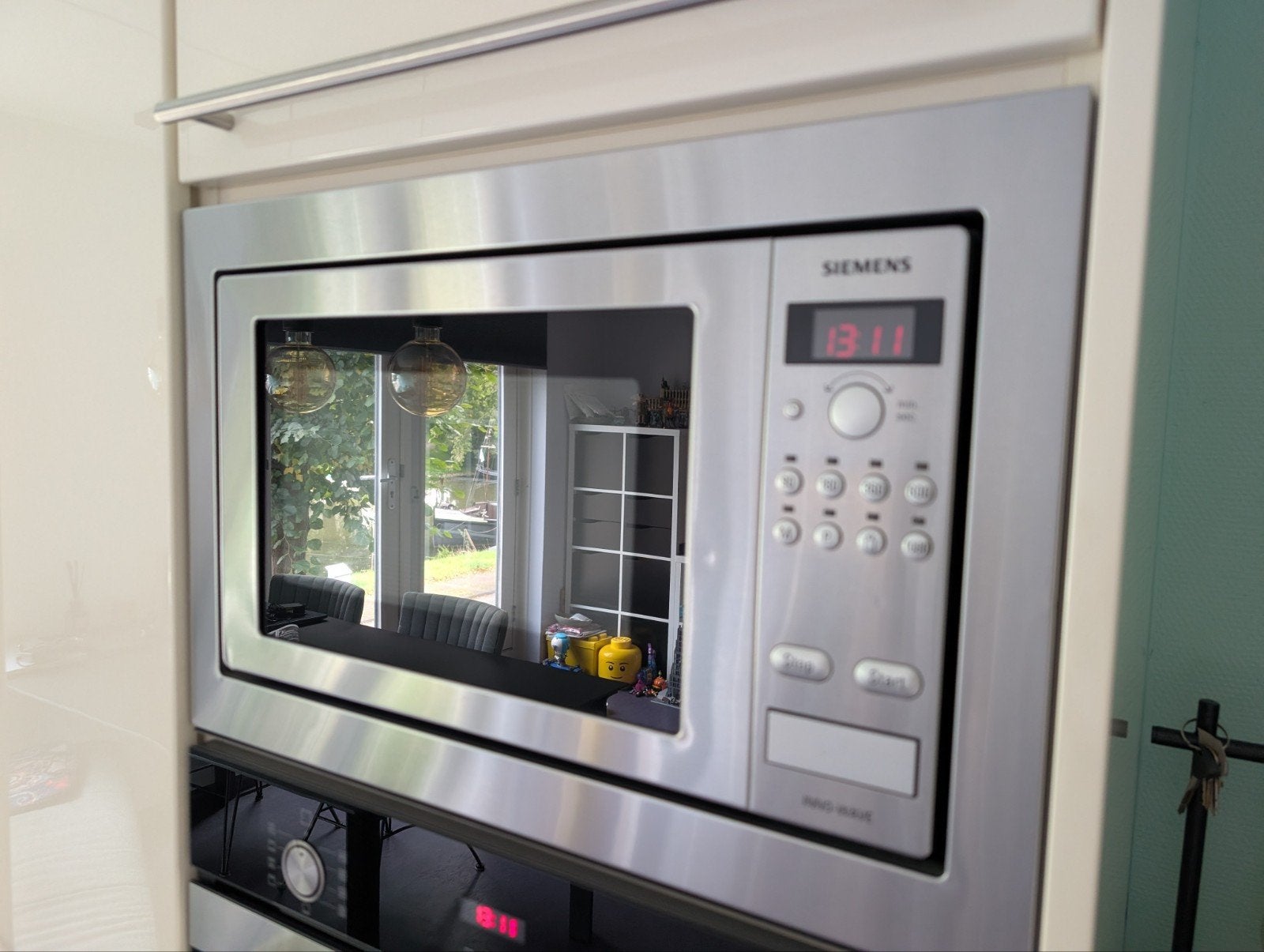 Siemens HF26056 Inbouw Magnetron 59x38cm, Witgoed en Apparatuur, Ophalen, Gebruikt, Magnetron, Inbouw