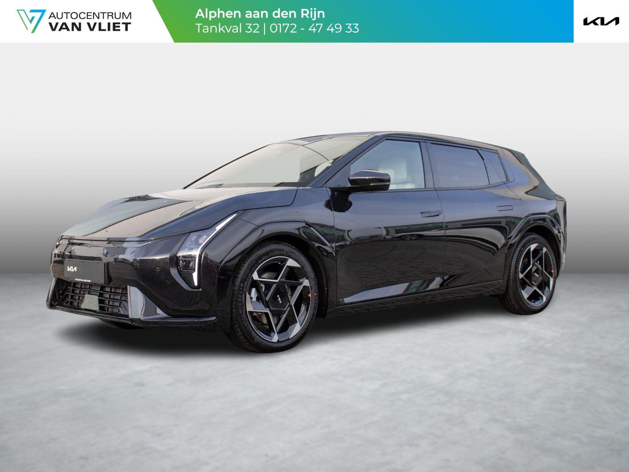 Kia EV4 GT-Line Business Edition 81.4 kWh | DIRECT LEVERBAAR, Auto's, 81 kWh, 510 min, Zwart, 204 pk