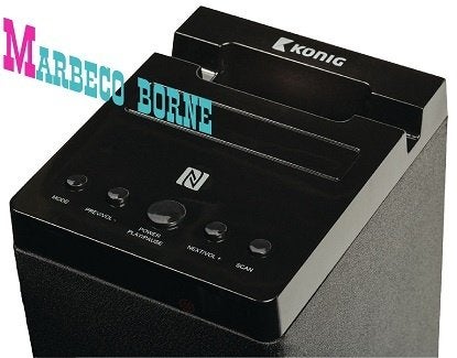 Bluetooth speaker, Luidspreker 2.0 zwart, Music Tower, Overige merken, König, Overige typen, Nieuw