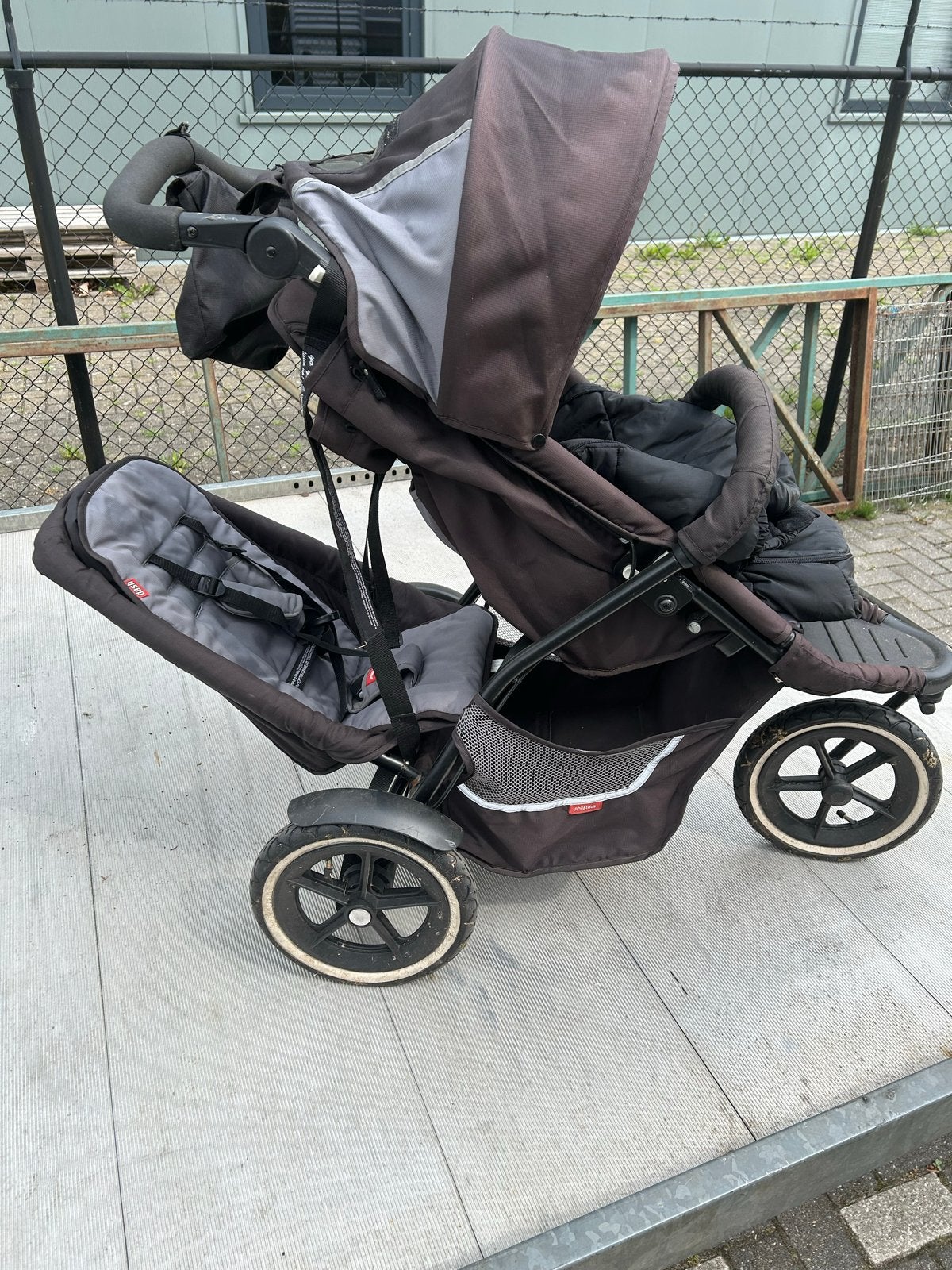 Phil & Teds Duowagen met diverse accessoires, Gebruikt, Duowagen, Ophalen, Kinderwagen