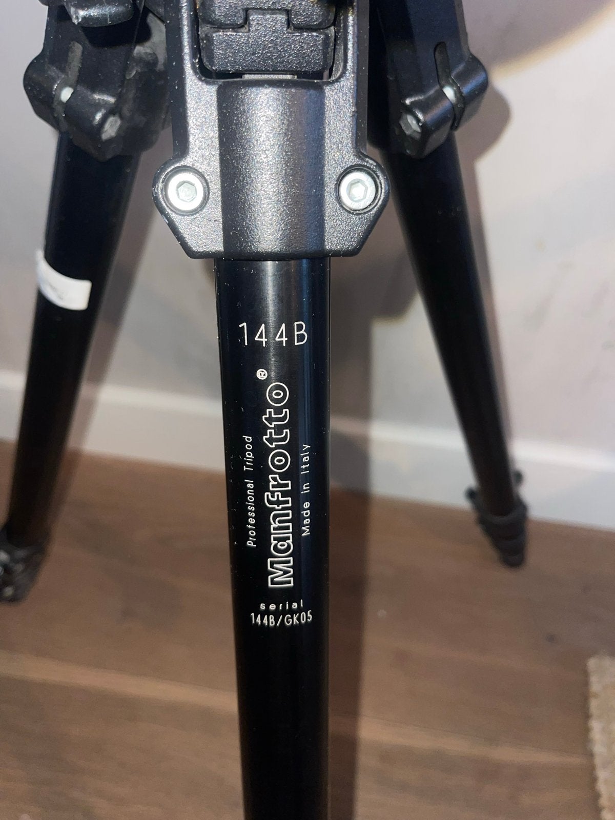 Manfrotto 144B Professioneel Statief met 141 Kop, Audio, Tv en Foto, Ophalen, Gebruikt, Driepoot, 175 cm of meer