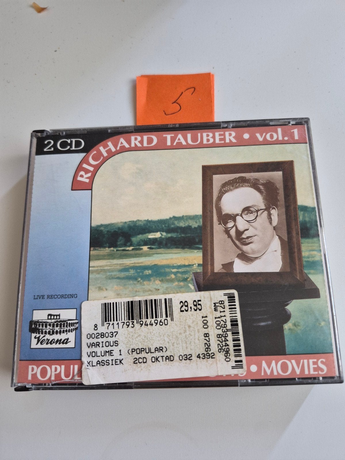 Richard Tauber - Popular Songs Vol. 1 (2 CD Boxset), Gebruikt, Boxset, Overige componisten, Modernisme tot heden