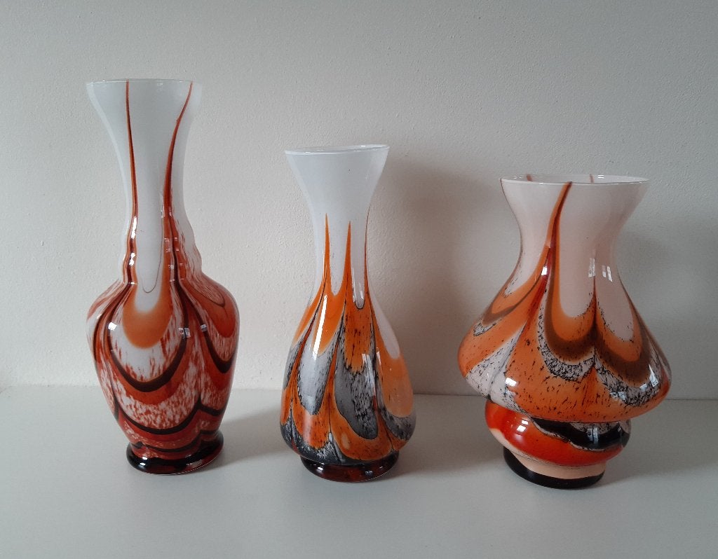 VAZEN CARLO MORETTI, Ophalen of Verzenden, Zo goed als nieuw, Meerkleurig, Glas