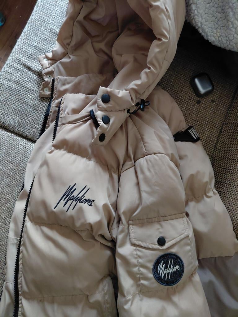 Malelions winterjas beige - Maat M, Maat 38/40 (M), Malelions, Beige, Ophalen of Verzenden
