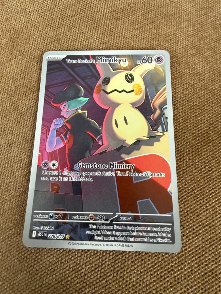 Team Rocket’s Mimikyu - 238 - Ascended Heroes - NM, Ophalen of Verzenden, Zo goed als nieuw