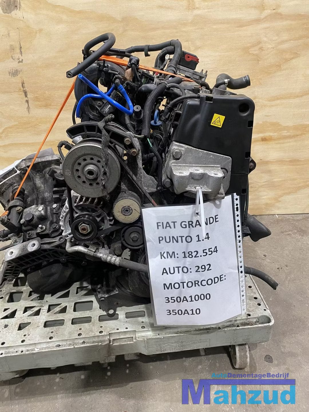 FIAT GRANDE PUNTO 199 1.4 Motorblok motor 350A1000 350A1, Gebruikt, Stellantis Europe S.p.A., Ophalen of Verzenden, Info@stellantis.com