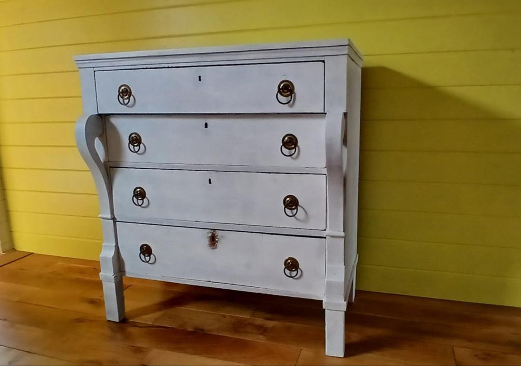 Antieke lade kast. Hoog 101 cm, breed 96 cm en diep 48cm., Huis en Inrichting, Kasten | Ladekasten, Ophalen, Gebruikt, 50 tot 100 cm