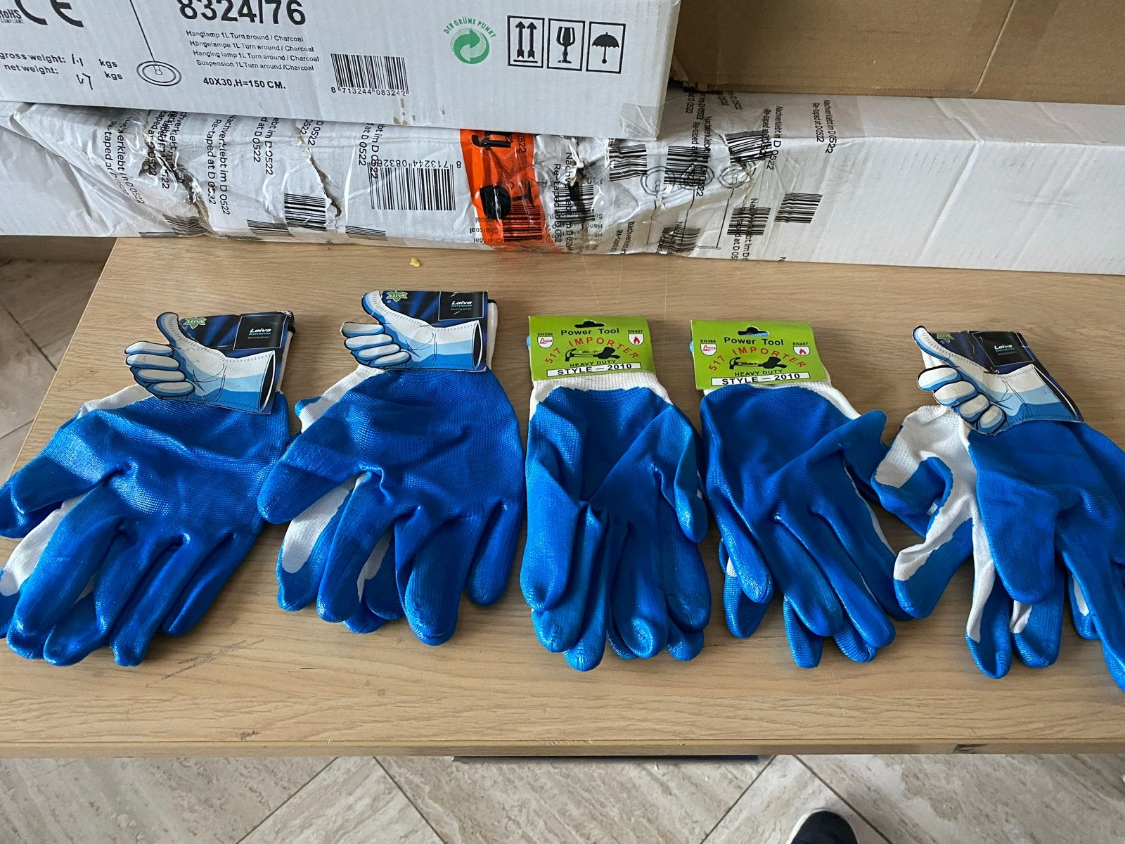 6 paar handschoenen met goede grip - Power Tool Importer, Ophalen of Verzenden, Nieuw, Handschoenen