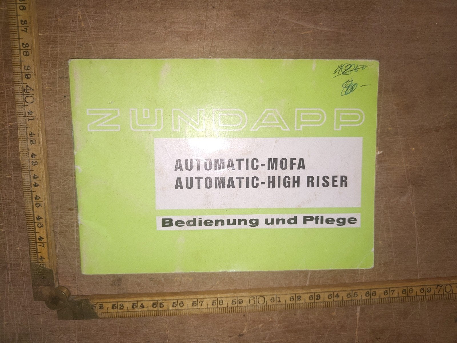 Handleiding Zündapp High Riser, Ophalen of Verzenden, Gebruikt