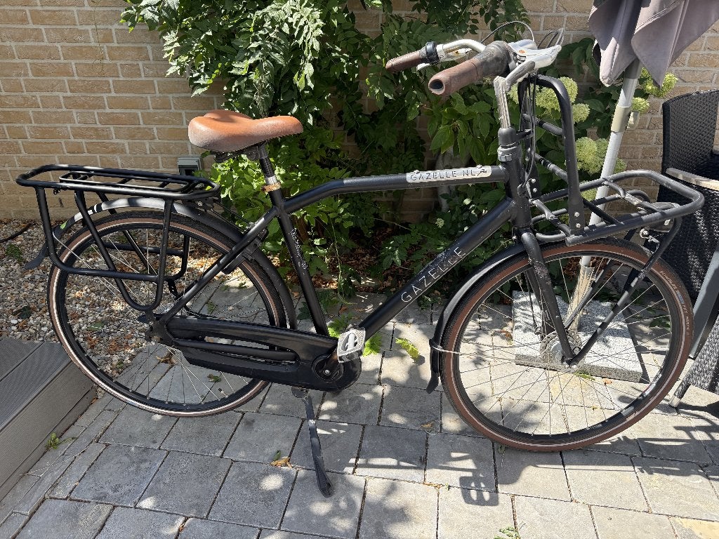Fiets heren Gazelle 'Heavy Duty' 54, Fietsen en Brommers, Fietsen | Heren | Herenfietsen, Ophalen, Gebruikt, Versnellingen, Schijfrem