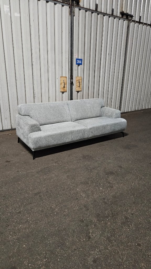 GRATIS levering – Montel – grijs/blauwe bank, Ophalen of Verzenden, Gebruikt