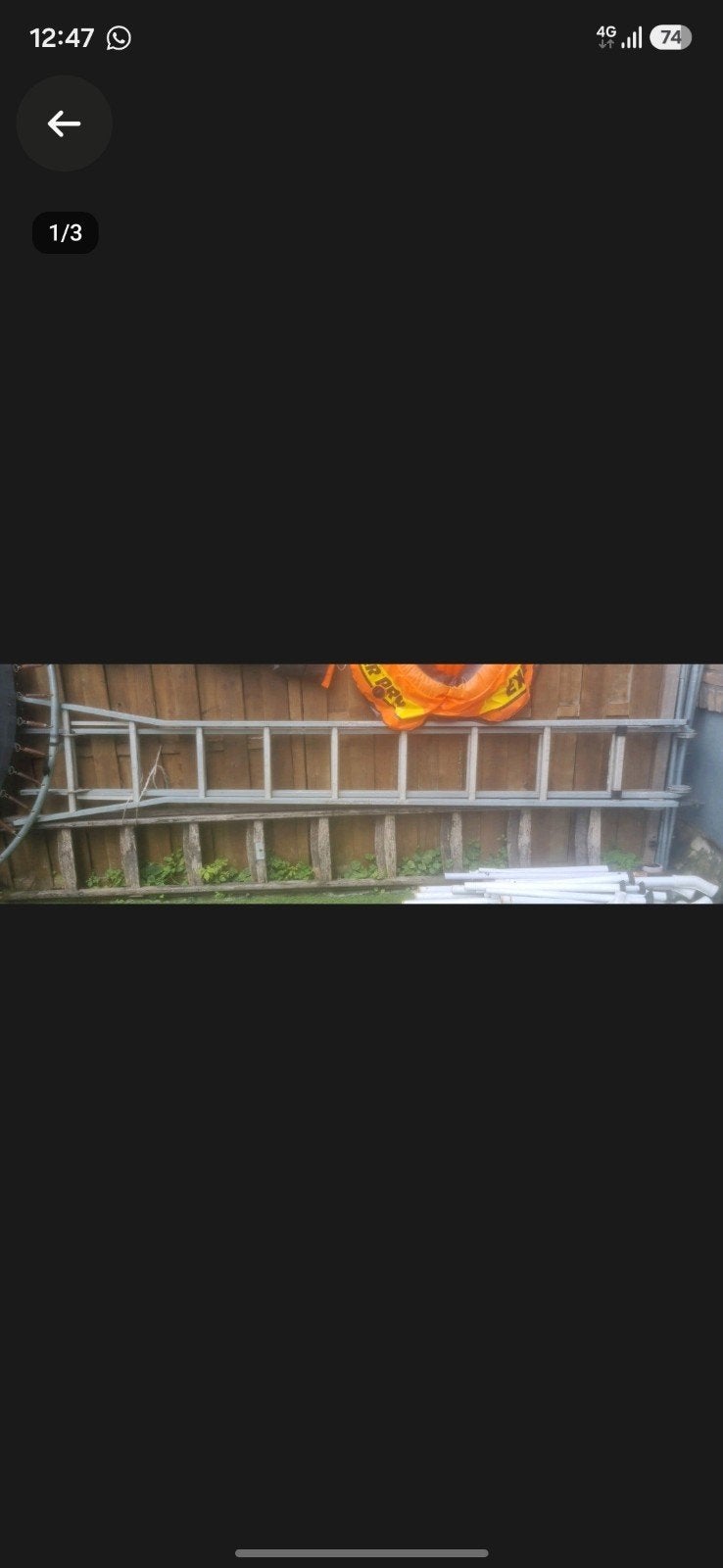 Dirks Ladder 35  2 x 9  voor 100€ mag hij weg, Ophalen