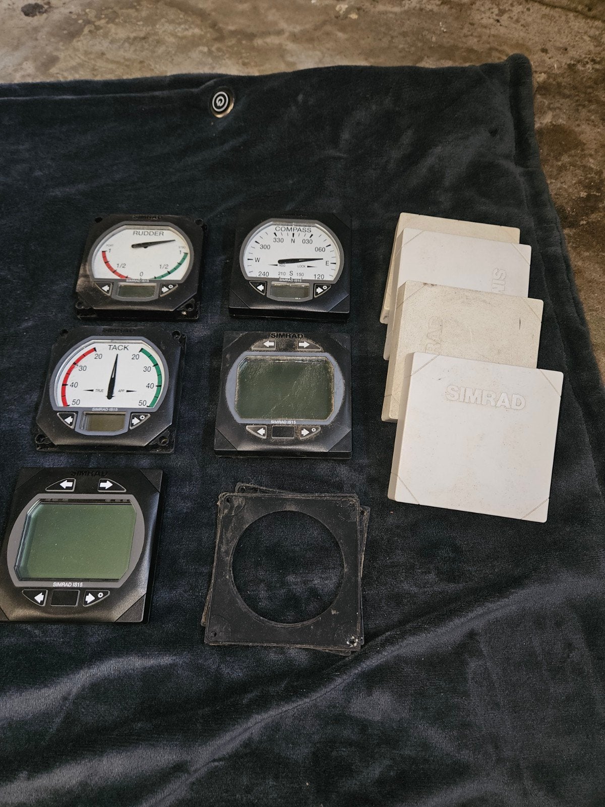 Simrad Marine Instrumenten Set - Roer, Kompas, Tack, Ophalen, Gebruikt, Gps of Kompas