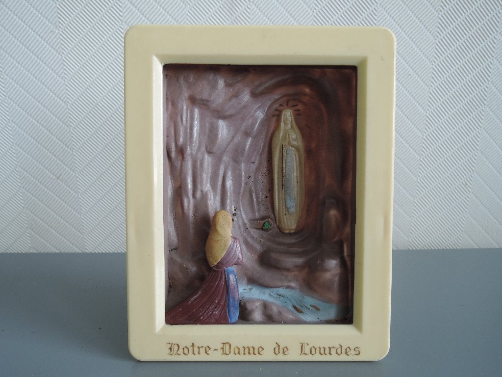 Kitsch decoratie uit Lourdes, Ophalen of Verzenden, Zo goed als nieuw, Overige typen, Christendom | Katholiek