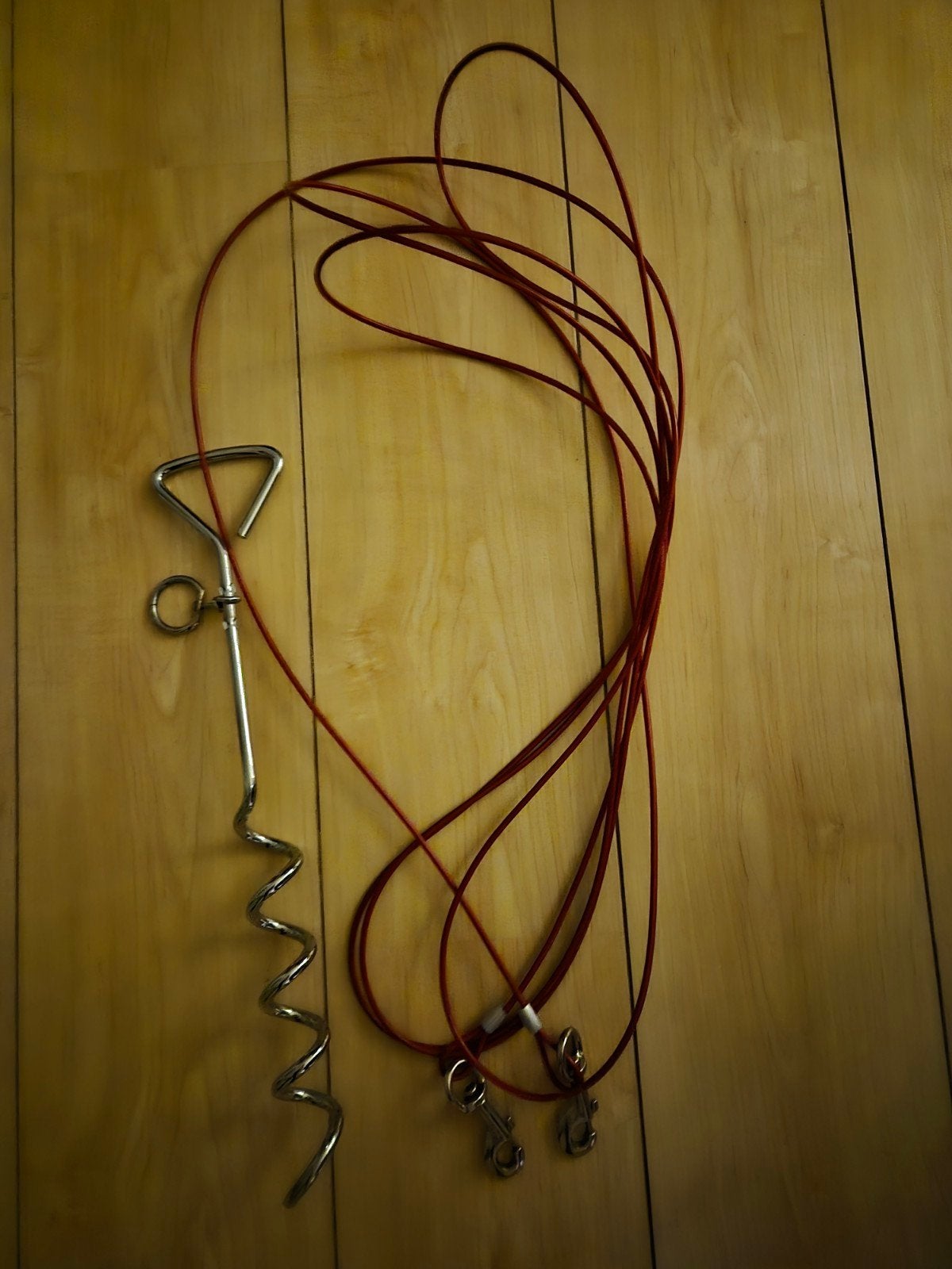 Aanlegspiraal met kabel. Lijn ongeveer 6 meter.
Voor buitena, Dieren en Toebehoren, Ophalen