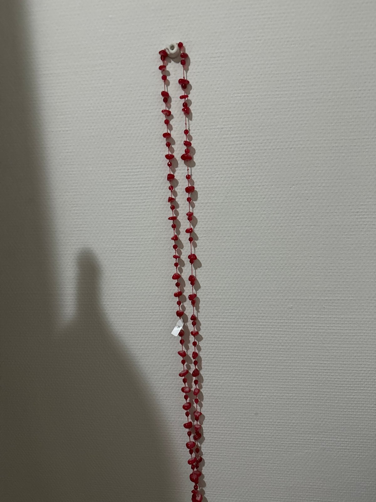 Rode kralenketting van Bijou Brigitte, Sieraden, Tassen en Uiterlijk, Kettingen, Ophalen of Verzenden, Gebruikt, Rood, Kunststof