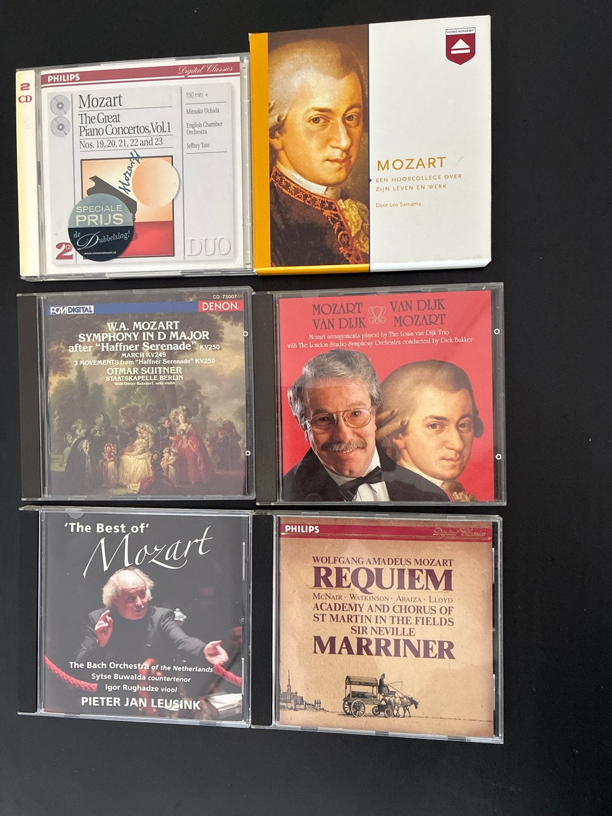 5 CD's en hoorcollege Mozart Home Academy, Gebruikt, Boxset, Mozart, Overige typen