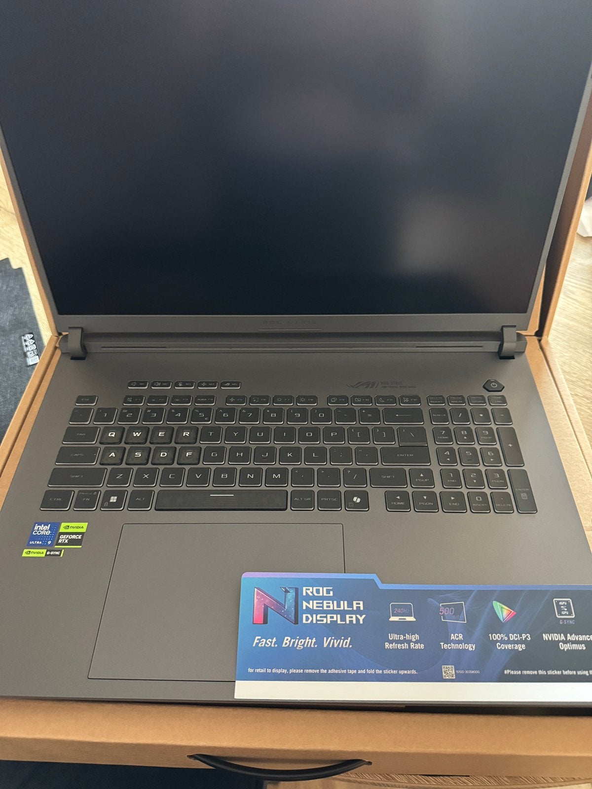 ASUS ROG Strix G185LR /  Intel Ultra 9 / RTX 5070 TI / 32GB, Computers en Software, Windows Laptops, Nieuw, 17 inch of meer, SSD