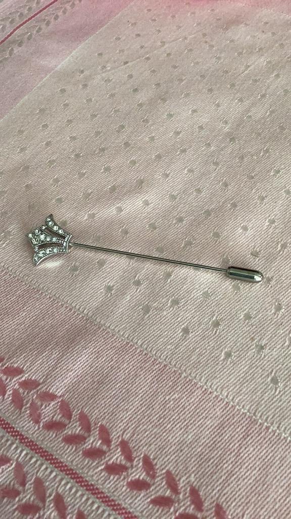 Speld broches, Verzenden, Zo goed als nieuw, Overige kleuren, Zilver
