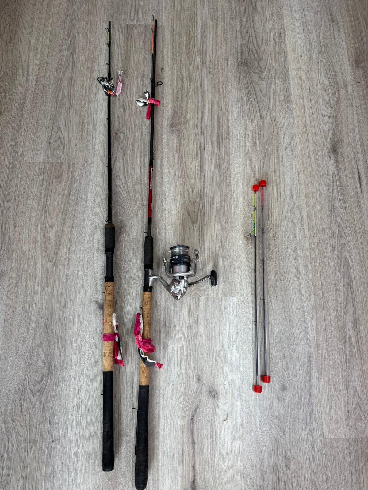 2x Winkle picker met shimano molen en 2 topjes, Ophalen, Zo goed als nieuw, Molen