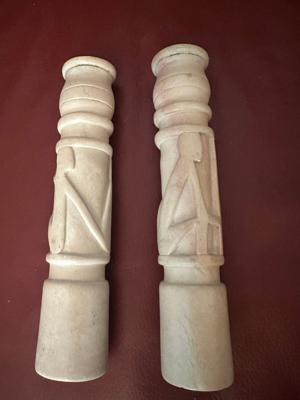 Handgemaakte kaarsenstandaards marmer, Antiek en Kunst, Ophalen of Verzenden
