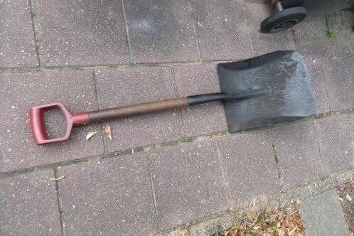 Zandschep - Puinschep - Lengte 120cm - Breedte 30cm, Ophalen, Gebruikt, Schop