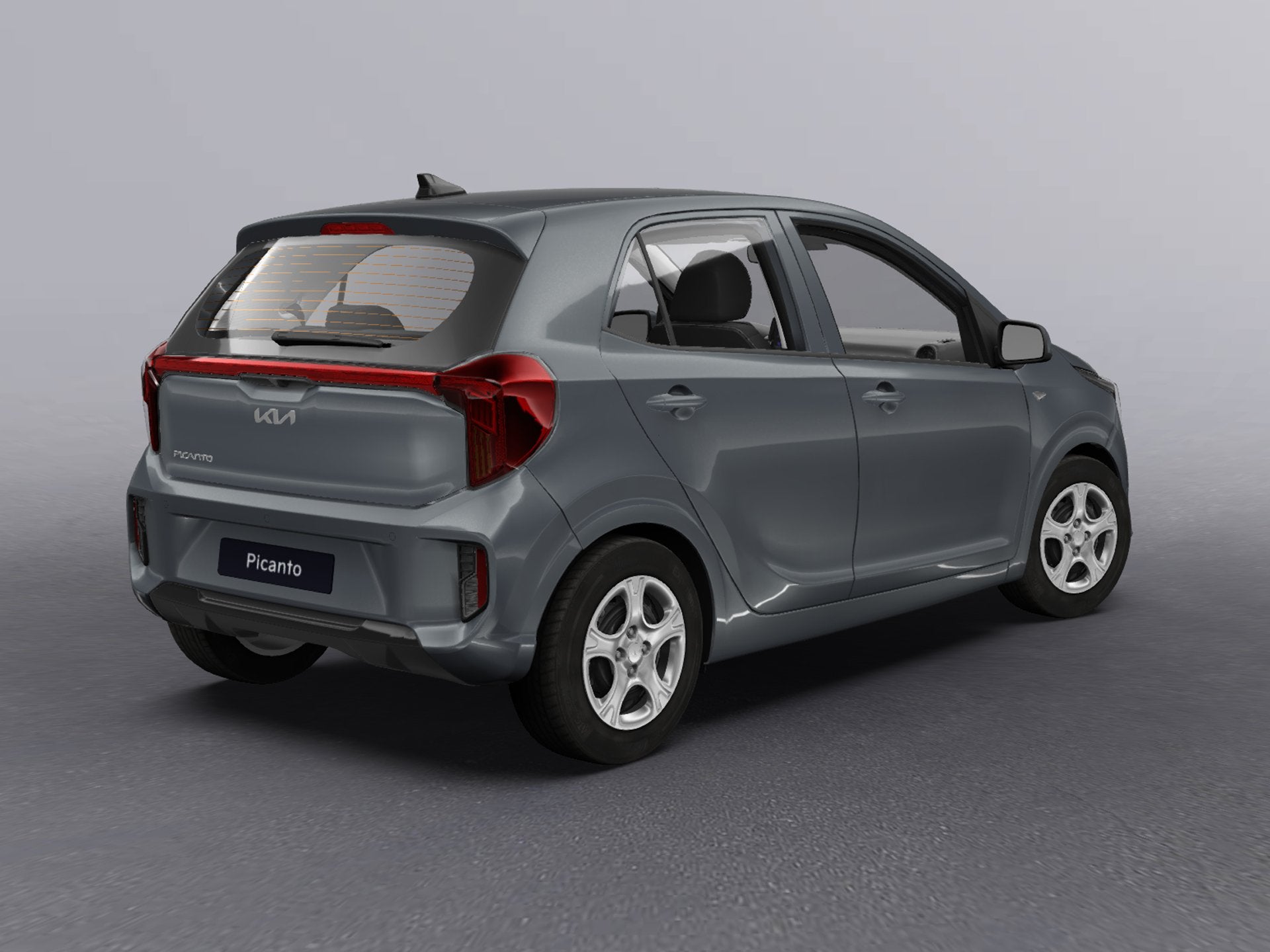 Kia Picanto 1.0 GDi DynamicLine | digitaal display, Auto's, Voorwielaandrijving, 12 maanden, Stof, Zwart