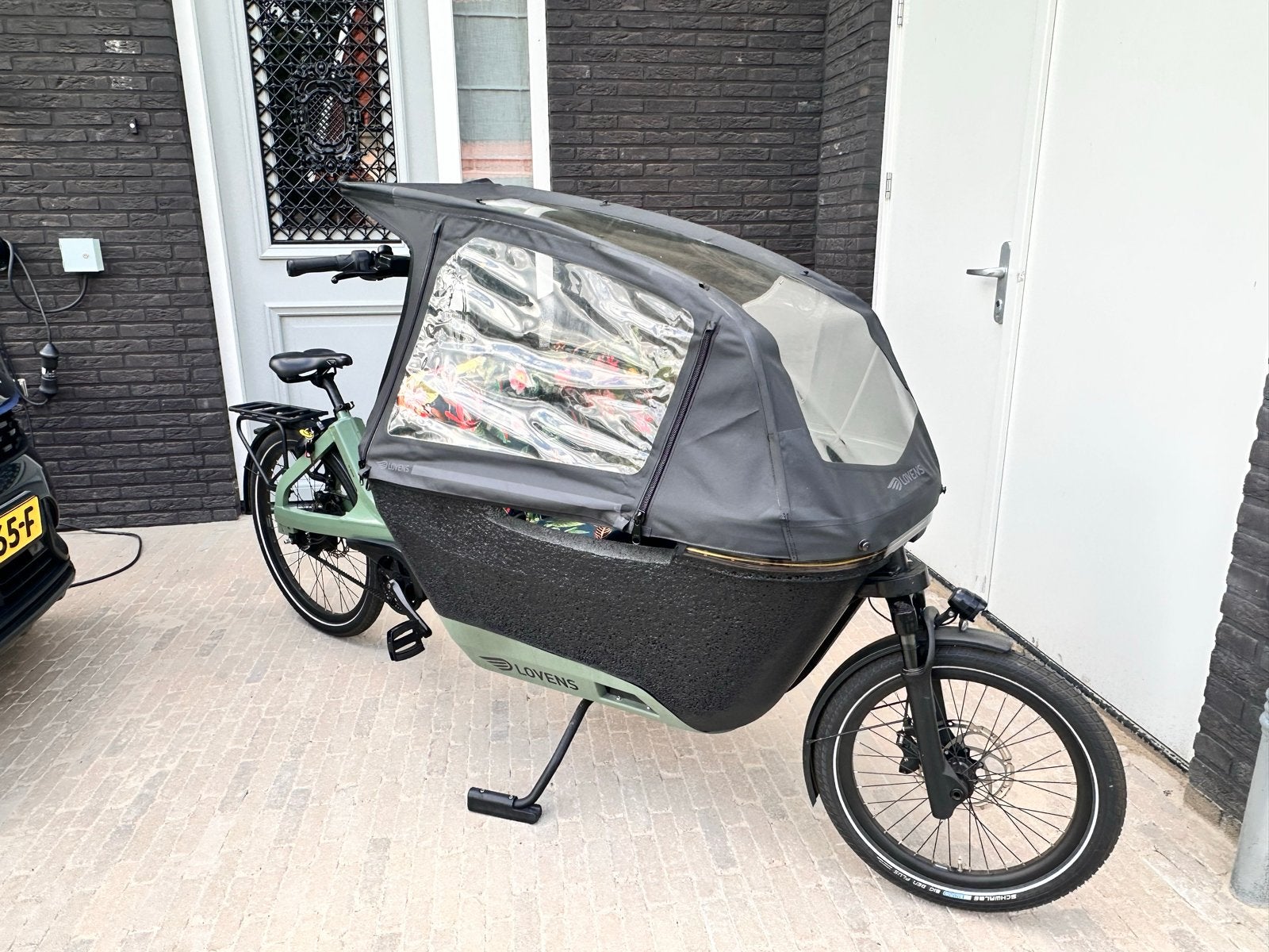 Lovens explorer s75 performance line mosgroen, 3 kinderen, Huif, Zo goed als nieuw, Schijfrem