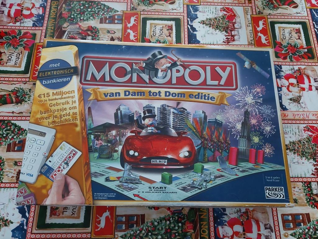 Monopoly. Van Dam Tot Dom Editie. Compleet., Hobby en Vrije tijd, Gezelschapsspellen | Bordspellen, Vijf spelers of meer, Ophalen of Verzenden