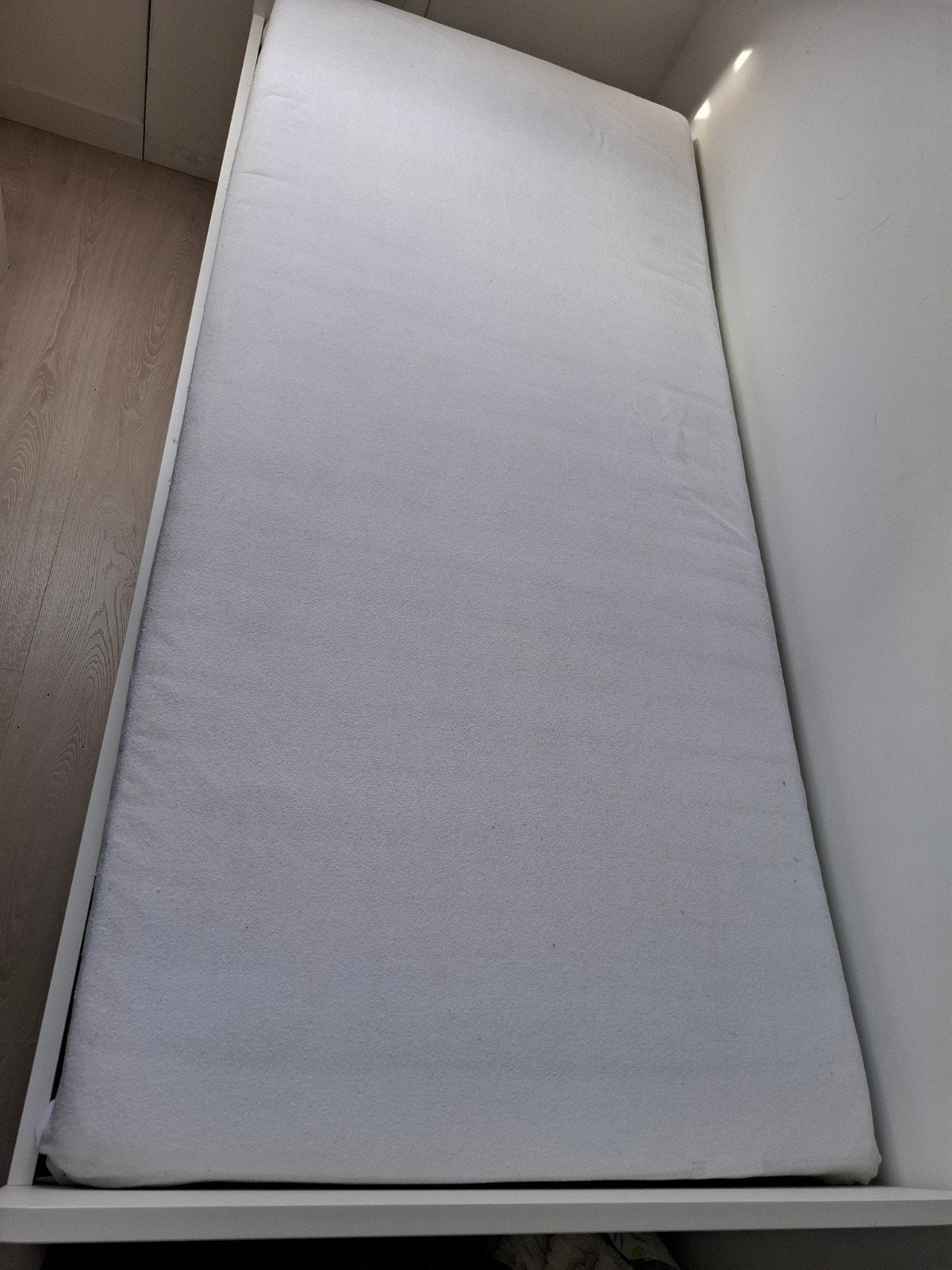 IKEA SLÄKT bed 90x200 cm met 4 lades en lattenbodem, Ophalen, Gebruikt, 90 cm, Eenpersoons