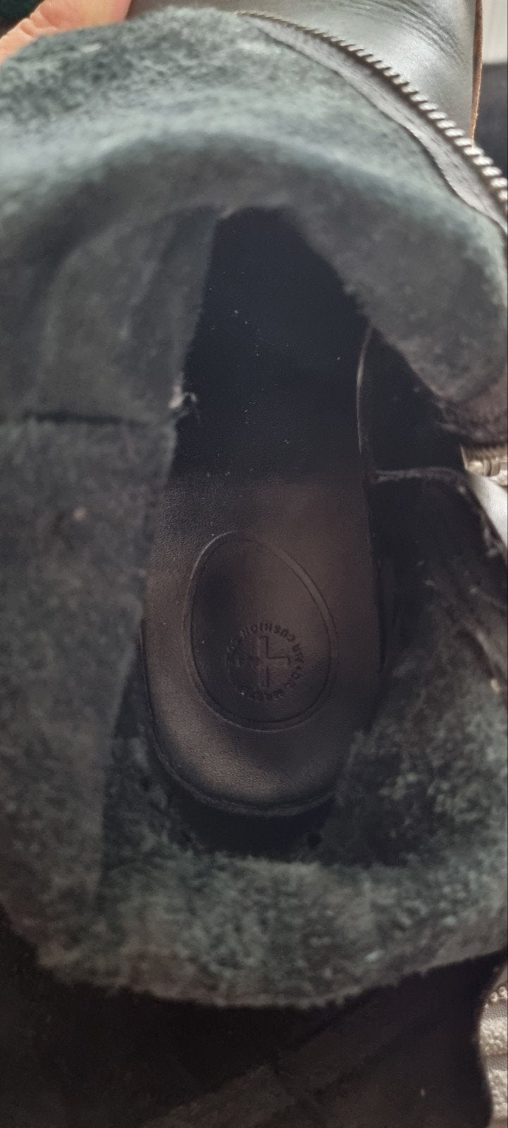 Dr. Martens zwarte leren laarzen met gespen, maat 37, Zwart, Lage of Enkellaarzen, Ophalen of Verzenden, Dr. Martens