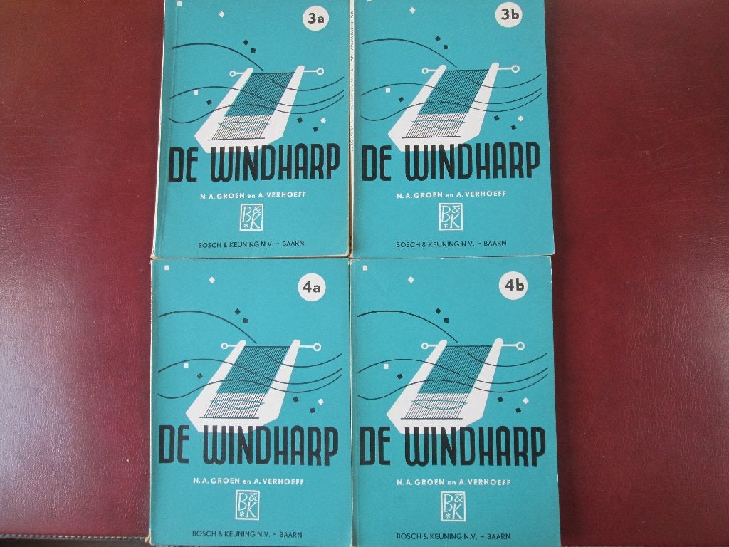 De Windharp, Nieuwe Bloemlezing, door N. A. Groen, Boeken, Schoolboeken, Gelezen, Nederlands, Overige niveaus, Ophalen of Verzenden